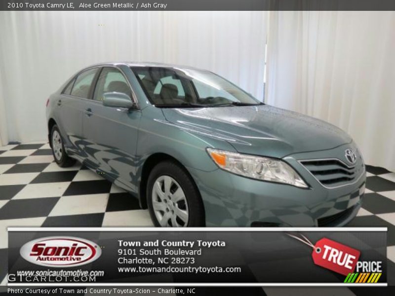 Aloe Green Metallic / Ash Gray 2010 Toyota Camry LE