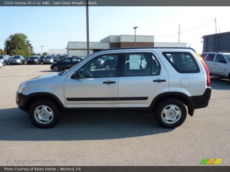 Satin Silver Metallic / Black 2003 Honda CR-V LX 4WD