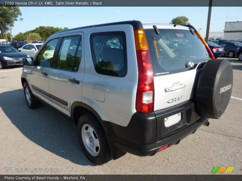 Satin Silver Metallic / Black 2003 Honda CR-V LX 4WD