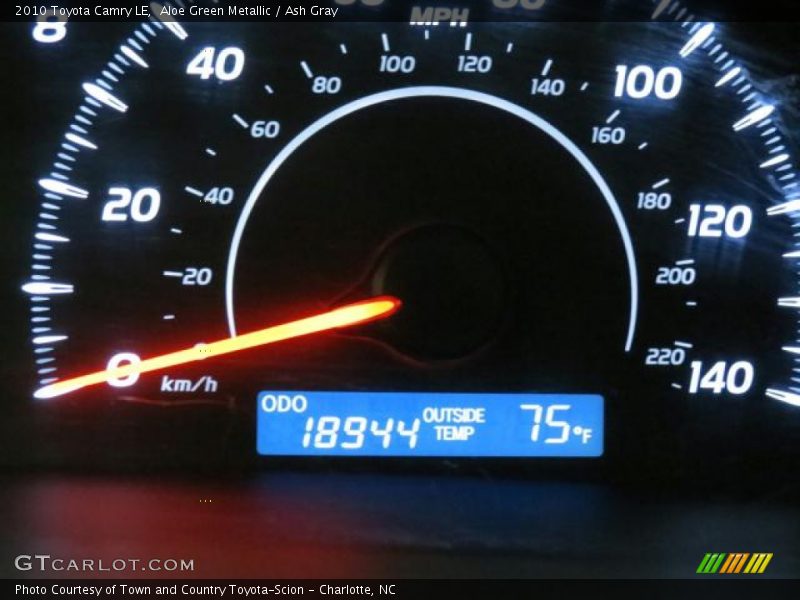 Aloe Green Metallic / Ash Gray 2010 Toyota Camry LE