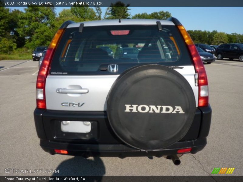 Satin Silver Metallic / Black 2003 Honda CR-V LX 4WD