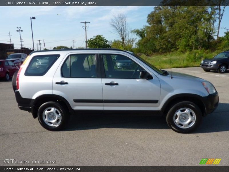 Satin Silver Metallic / Black 2003 Honda CR-V LX 4WD