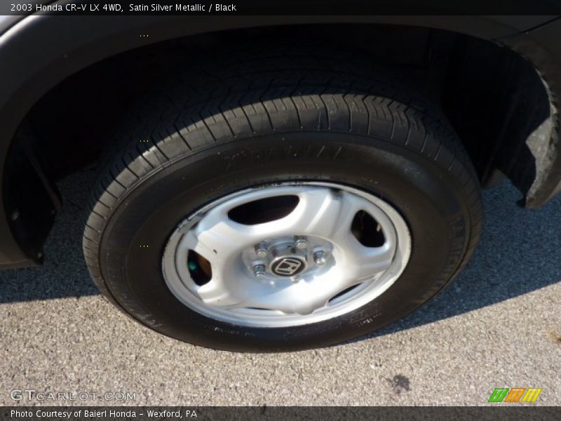 Satin Silver Metallic / Black 2003 Honda CR-V LX 4WD