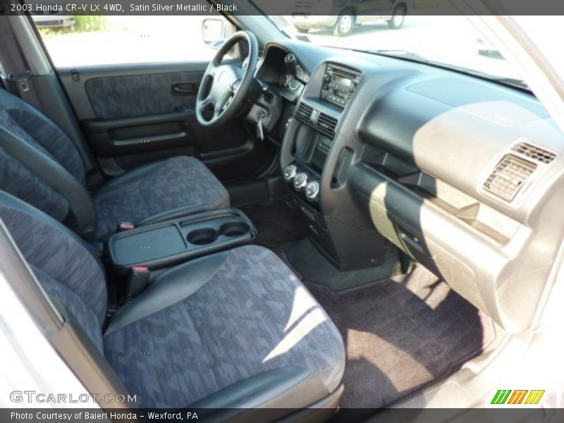 Satin Silver Metallic / Black 2003 Honda CR-V LX 4WD