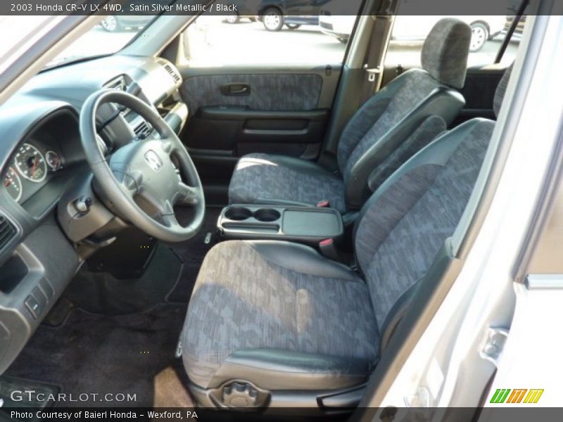 Satin Silver Metallic / Black 2003 Honda CR-V LX 4WD