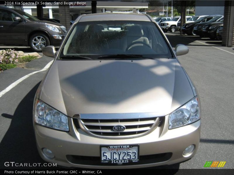 Sand Beige / Beige 2004 Kia Spectra EX Sedan