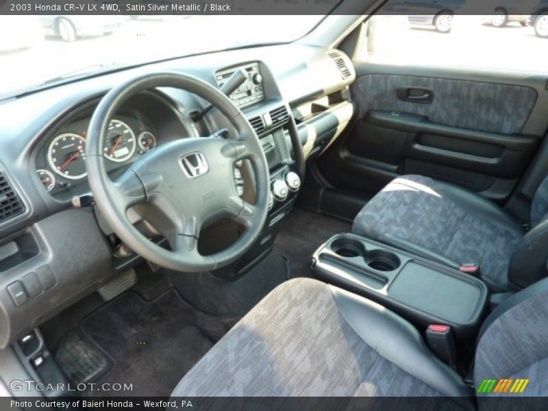 Satin Silver Metallic / Black 2003 Honda CR-V LX 4WD