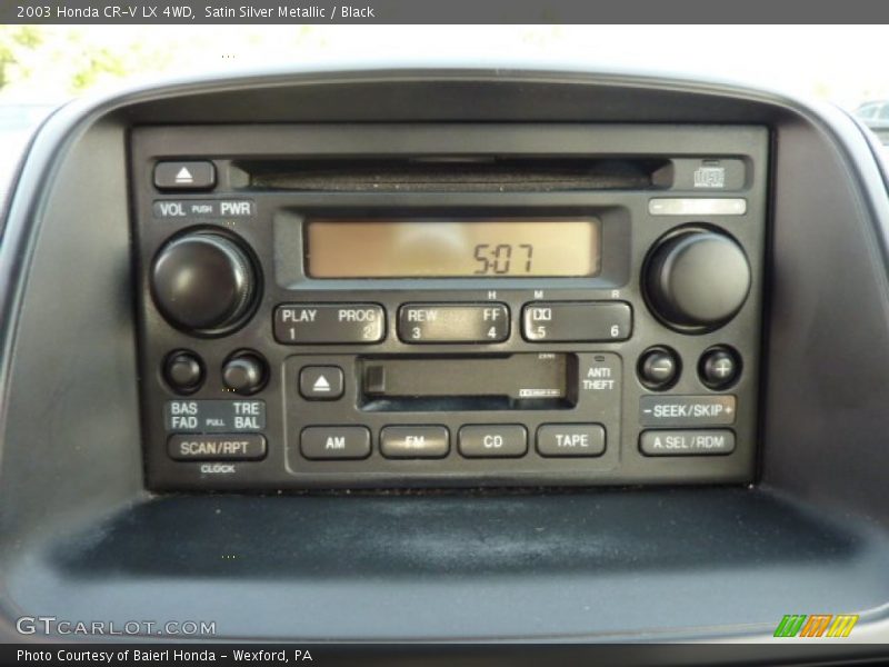 Satin Silver Metallic / Black 2003 Honda CR-V LX 4WD