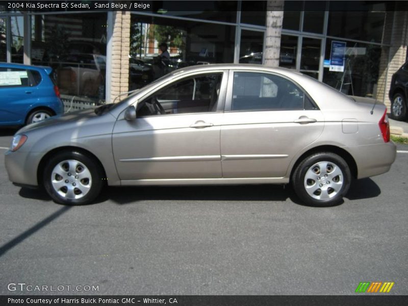 Sand Beige / Beige 2004 Kia Spectra EX Sedan