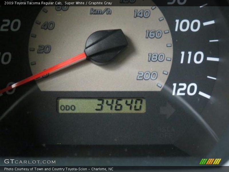 Super White / Graphite Gray 2009 Toyota Tacoma Regular Cab
