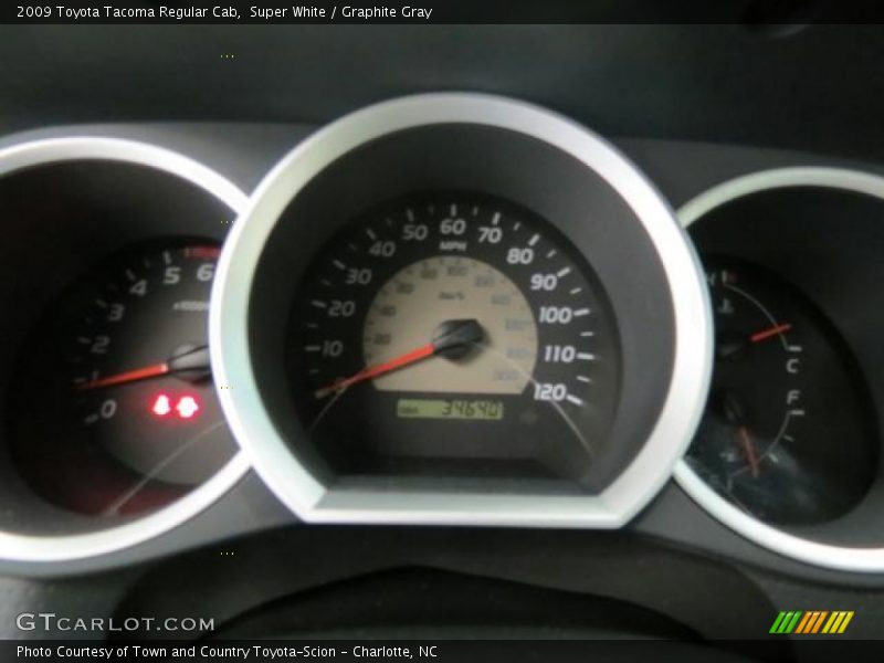 Super White / Graphite Gray 2009 Toyota Tacoma Regular Cab