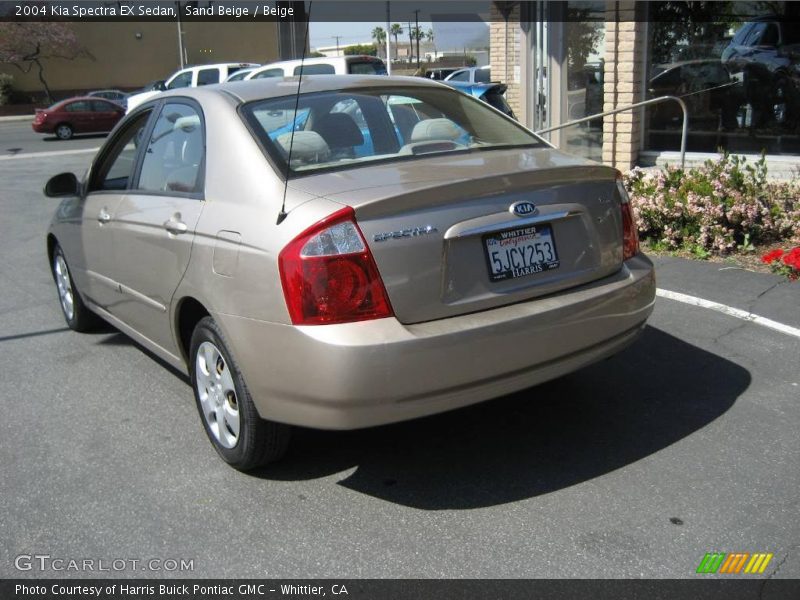 Sand Beige / Beige 2004 Kia Spectra EX Sedan