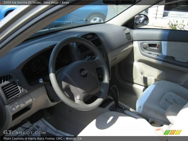 Sand Beige / Beige 2004 Kia Spectra EX Sedan