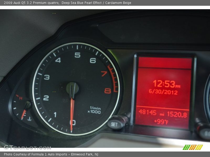 Deep Sea Blue Pearl Effect / Cardamom Beige 2009 Audi Q5 3.2 Premium quattro