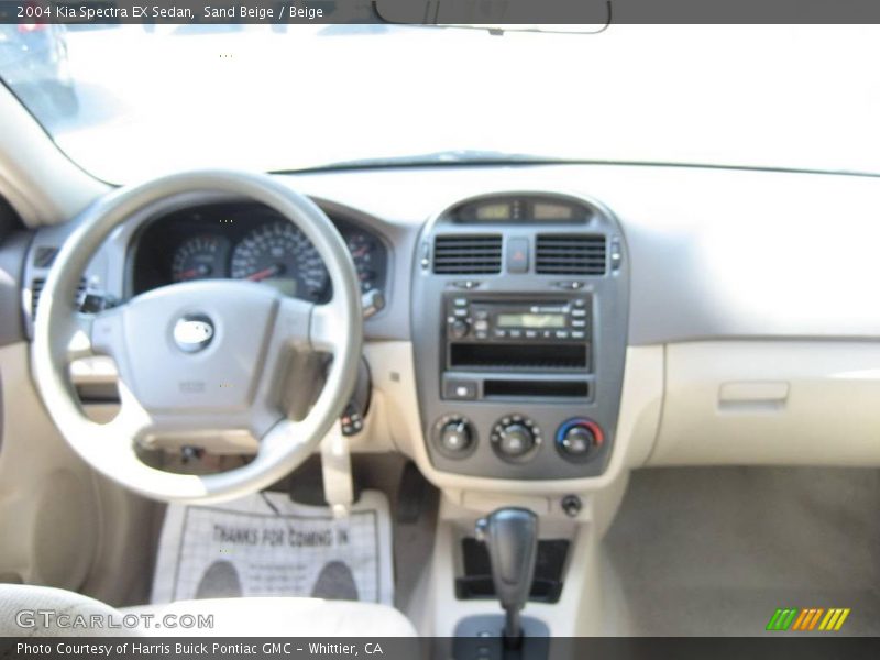 Sand Beige / Beige 2004 Kia Spectra EX Sedan