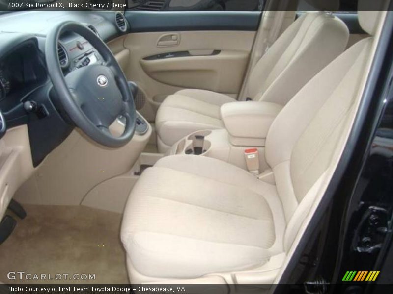 Black Cherry / Beige 2007 Kia Rondo LX