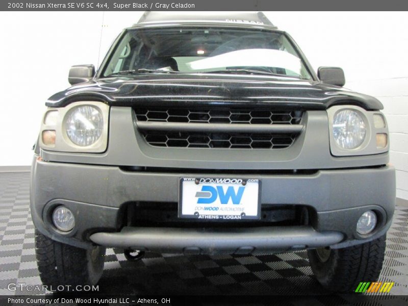 Super Black / Gray Celadon 2002 Nissan Xterra SE V6 SC 4x4