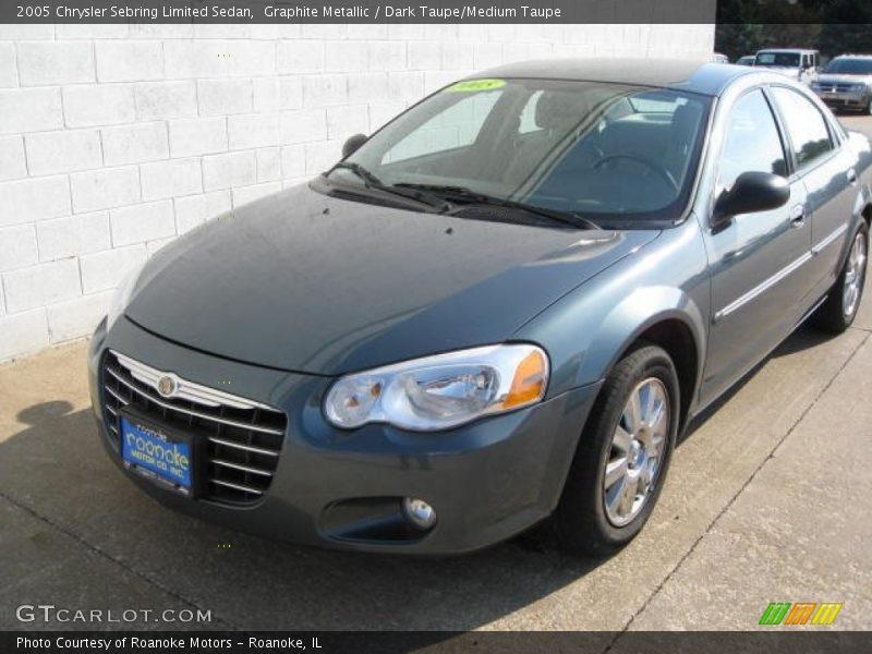 Graphite Metallic / Dark Taupe/Medium Taupe 2005 Chrysler Sebring Limited Sedan