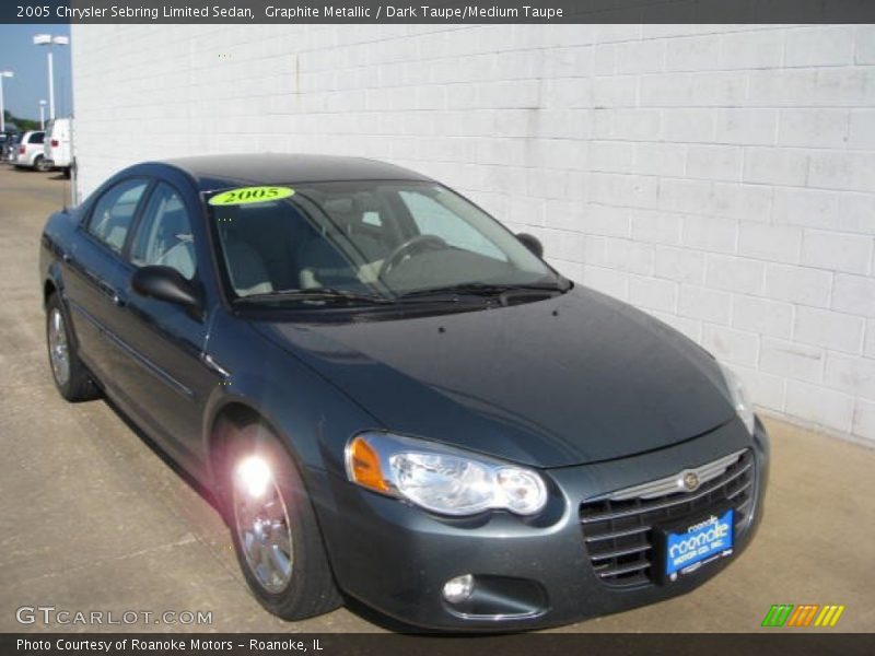 Graphite Metallic / Dark Taupe/Medium Taupe 2005 Chrysler Sebring Limited Sedan