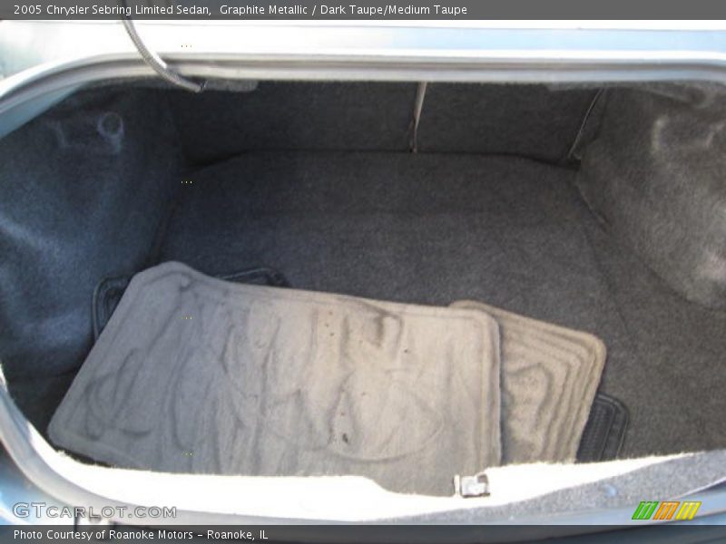 Graphite Metallic / Dark Taupe/Medium Taupe 2005 Chrysler Sebring Limited Sedan