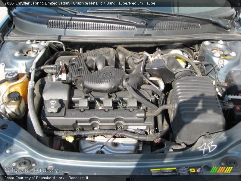 Graphite Metallic / Dark Taupe/Medium Taupe 2005 Chrysler Sebring Limited Sedan