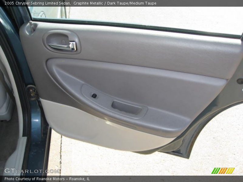 Graphite Metallic / Dark Taupe/Medium Taupe 2005 Chrysler Sebring Limited Sedan