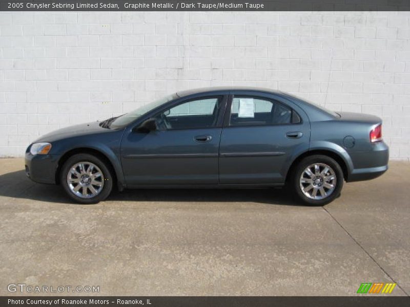 Graphite Metallic / Dark Taupe/Medium Taupe 2005 Chrysler Sebring Limited Sedan