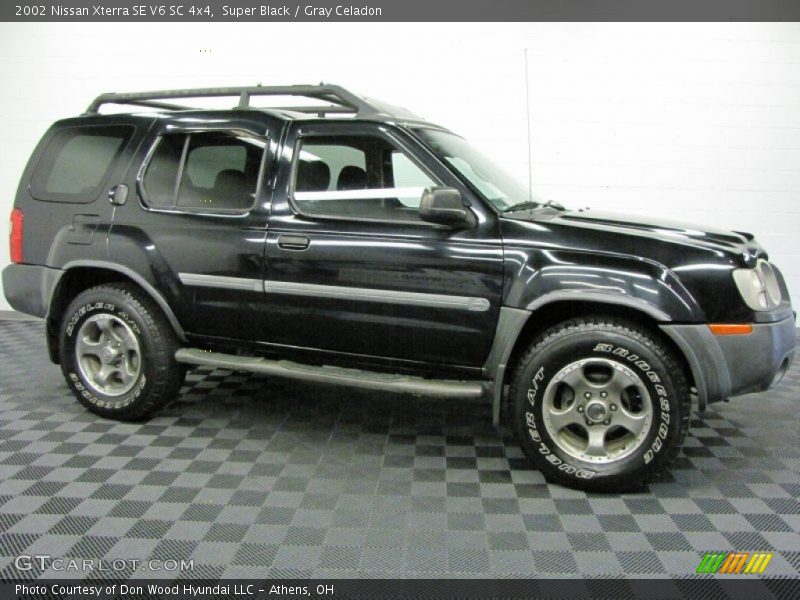 Super Black / Gray Celadon 2002 Nissan Xterra SE V6 SC 4x4