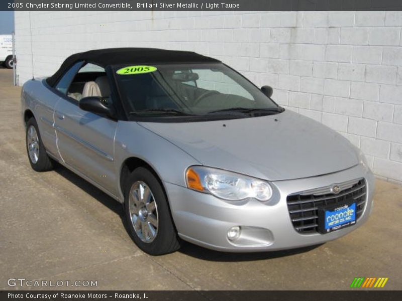 Brilliant Silver Metallic / Light Taupe 2005 Chrysler Sebring Limited Convertible