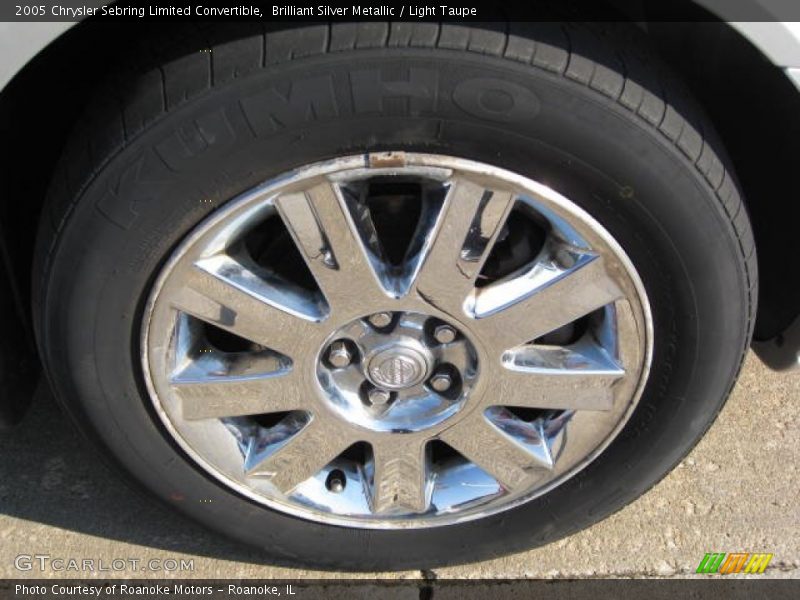 Brilliant Silver Metallic / Light Taupe 2005 Chrysler Sebring Limited Convertible