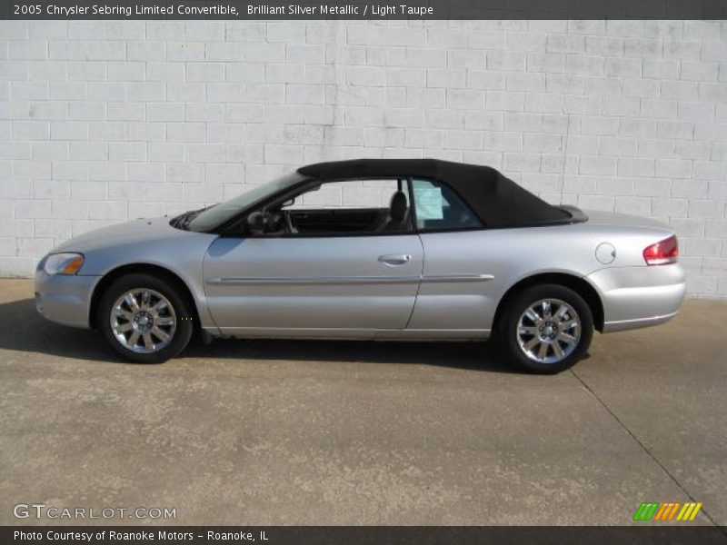 Brilliant Silver Metallic / Light Taupe 2005 Chrysler Sebring Limited Convertible