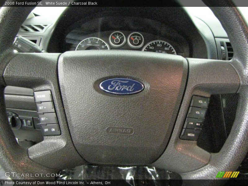 White Suede / Charcoal Black 2008 Ford Fusion SE