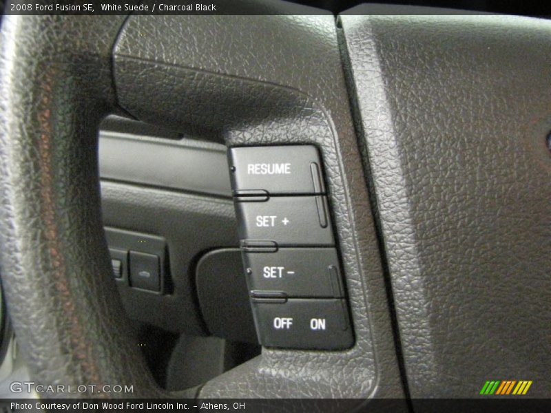 White Suede / Charcoal Black 2008 Ford Fusion SE
