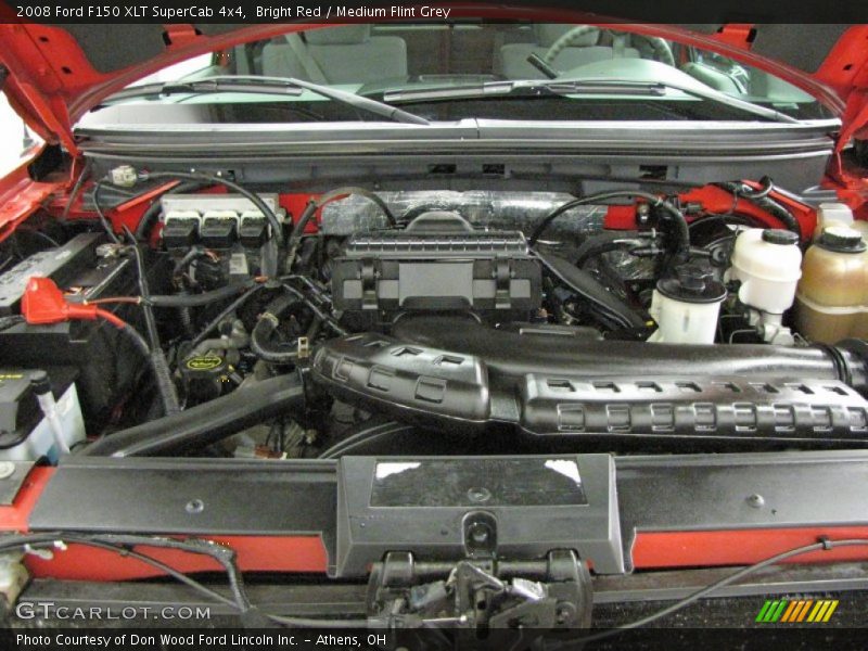 Bright Red / Medium Flint Grey 2008 Ford F150 XLT SuperCab 4x4
