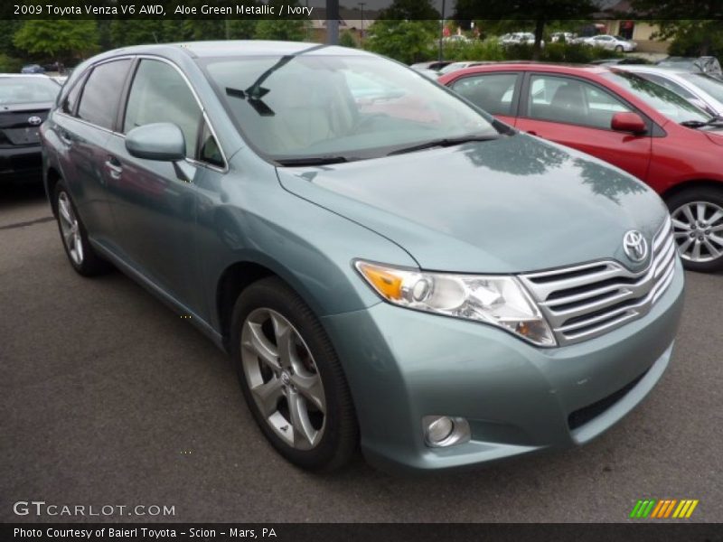 Aloe Green Metallic / Ivory 2009 Toyota Venza V6 AWD