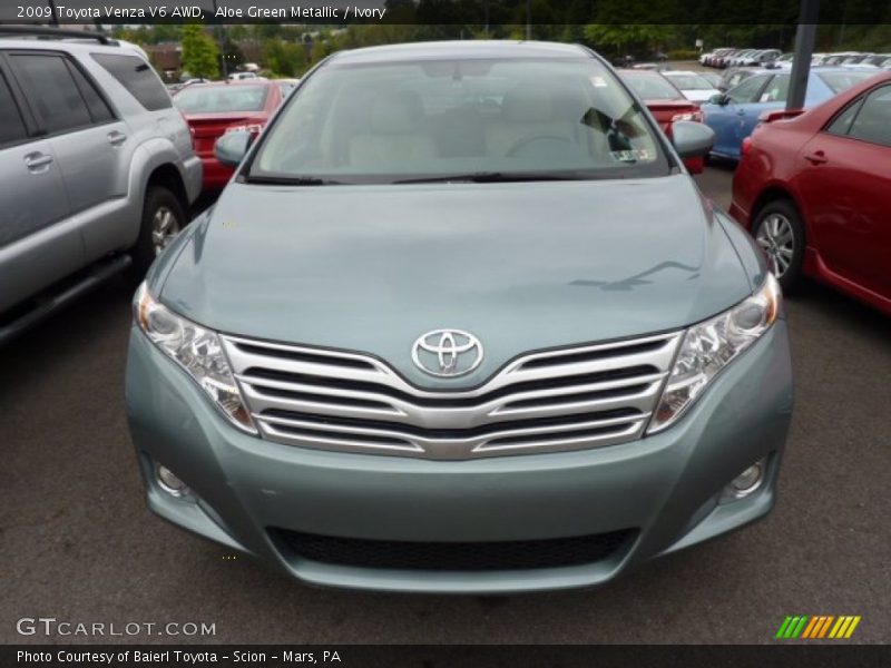 Aloe Green Metallic / Ivory 2009 Toyota Venza V6 AWD