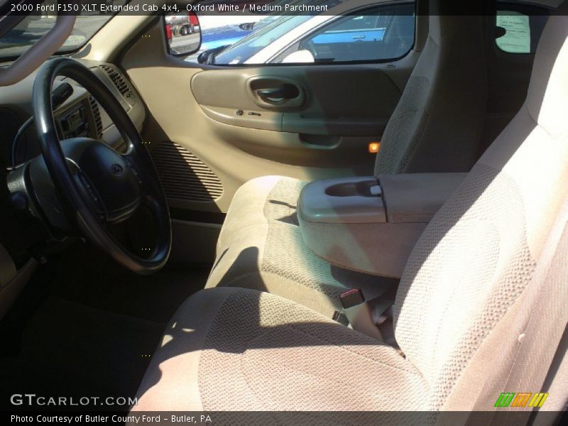 Oxford White / Medium Parchment 2000 Ford F150 XLT Extended Cab 4x4