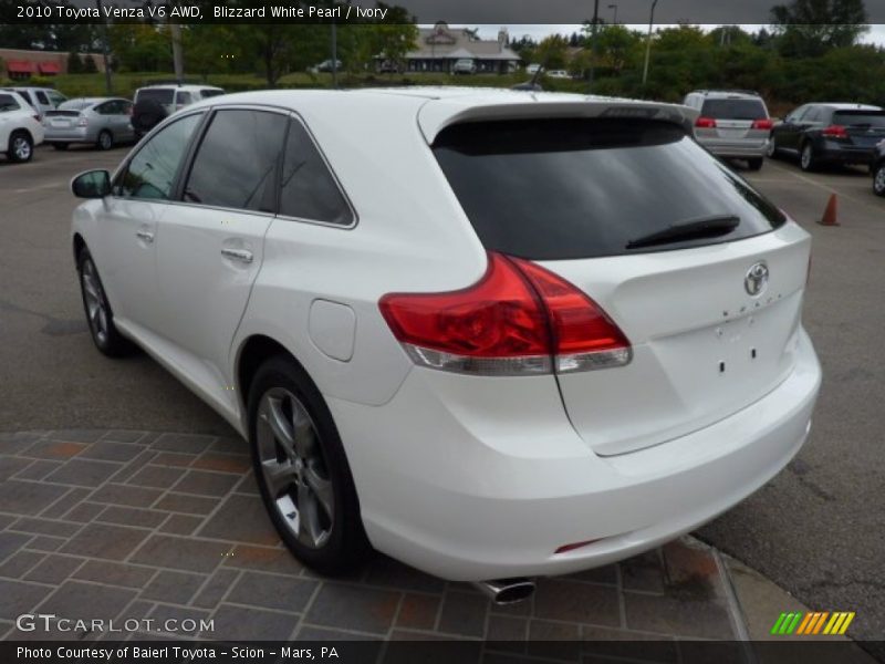 Blizzard White Pearl / Ivory 2010 Toyota Venza V6 AWD