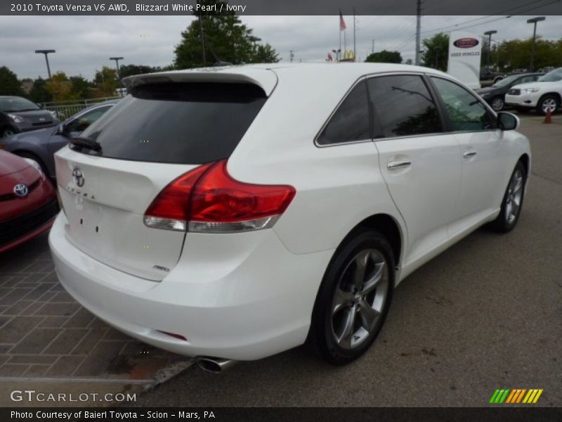 Blizzard White Pearl / Ivory 2010 Toyota Venza V6 AWD