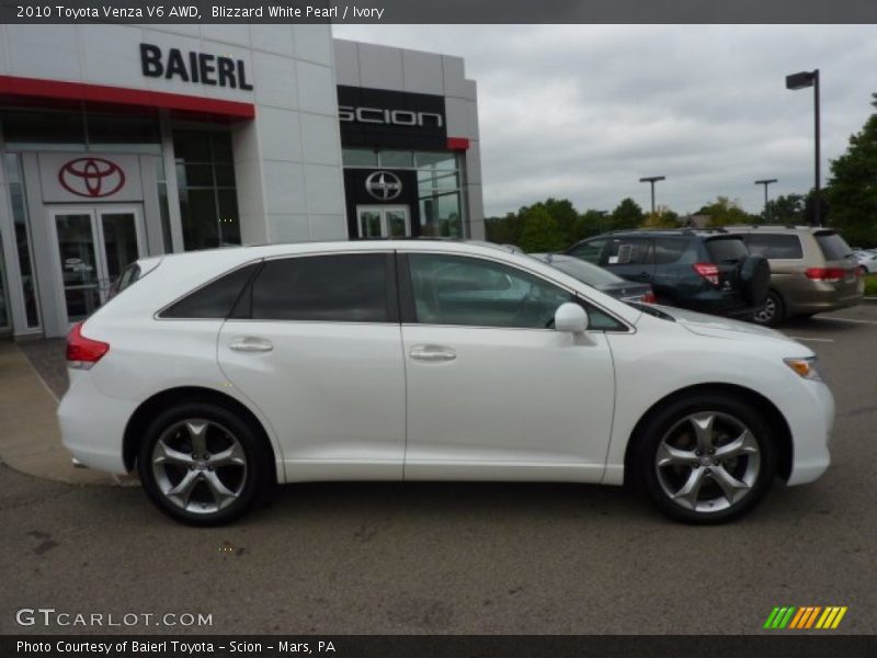 Blizzard White Pearl / Ivory 2010 Toyota Venza V6 AWD