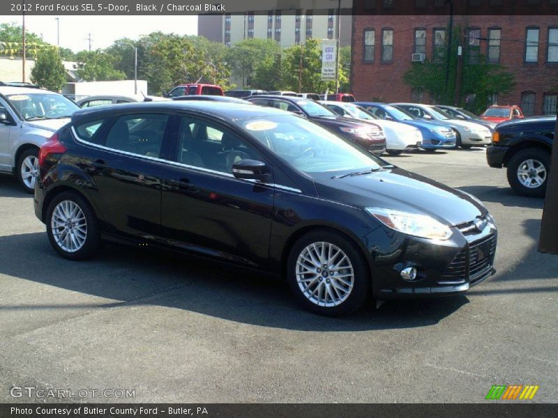 Black / Charcoal Black 2012 Ford Focus SEL 5-Door