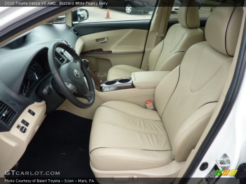 Blizzard White Pearl / Ivory 2010 Toyota Venza V6 AWD