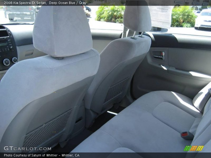 Deep Ocean Blue / Gray 2008 Kia Spectra EX Sedan