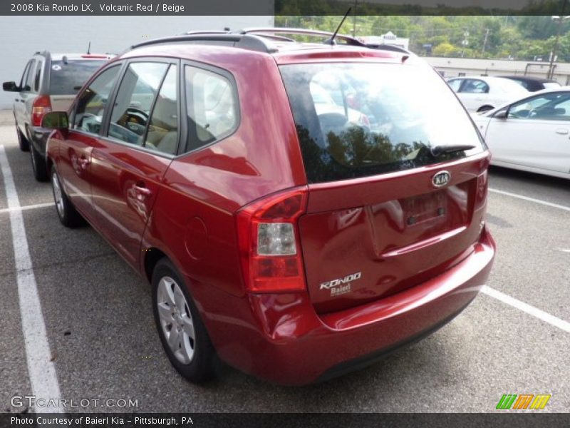 Volcanic Red / Beige 2008 Kia Rondo LX