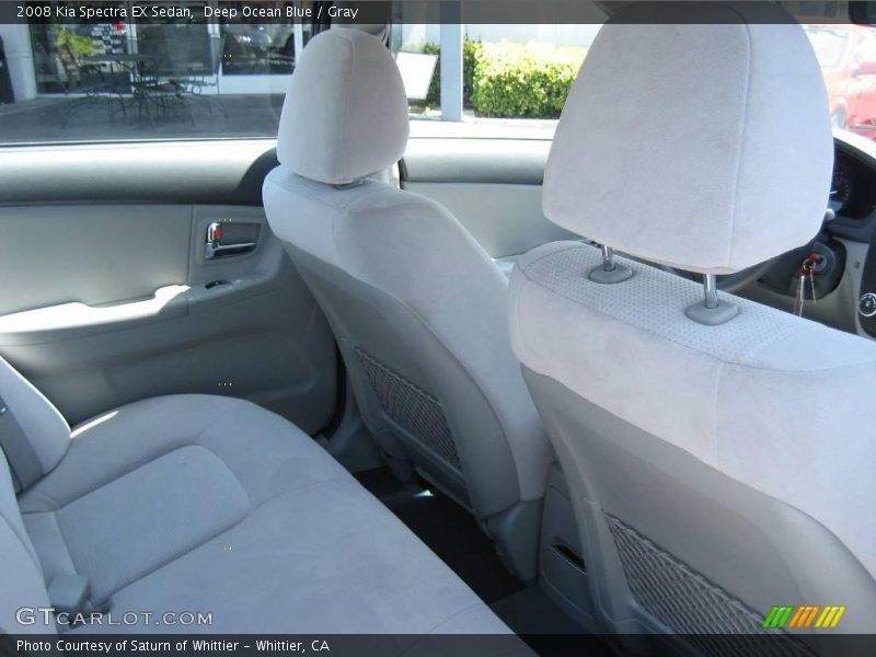 Deep Ocean Blue / Gray 2008 Kia Spectra EX Sedan
