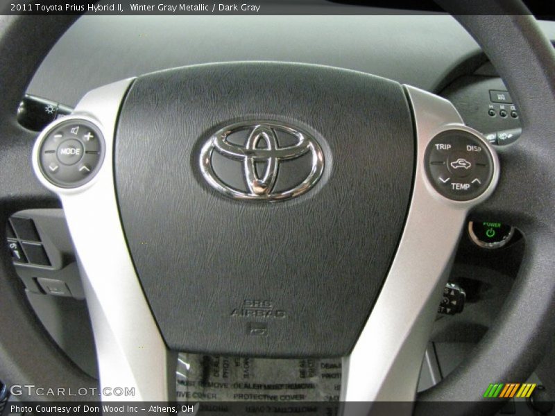 Winter Gray Metallic / Dark Gray 2011 Toyota Prius Hybrid II