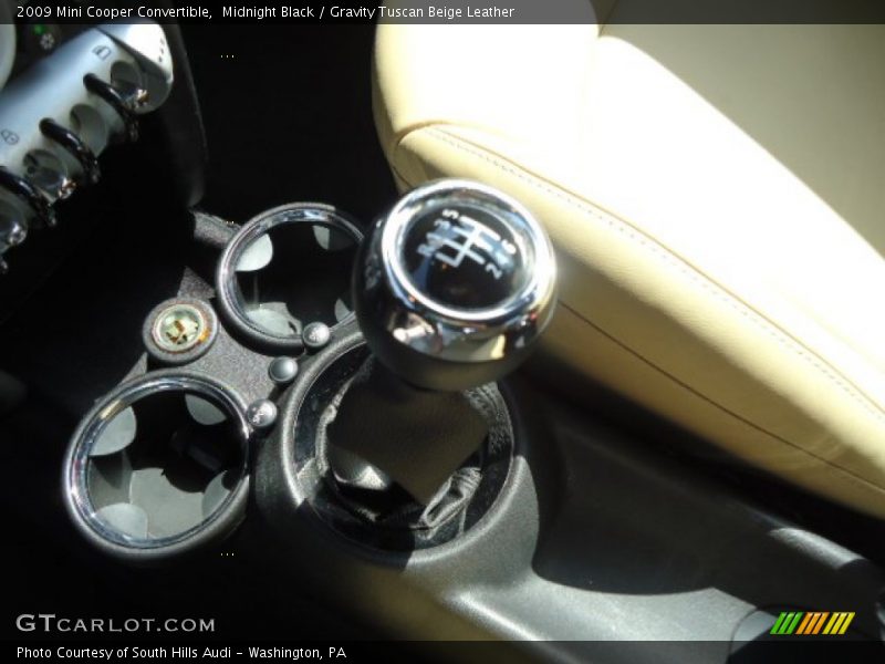 Midnight Black / Gravity Tuscan Beige Leather 2009 Mini Cooper Convertible