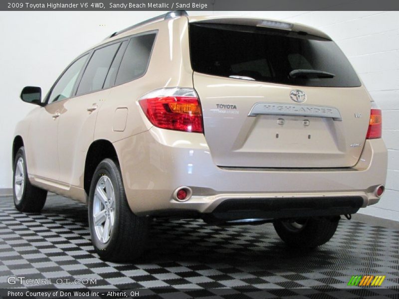 Sandy Beach Metallic / Sand Beige 2009 Toyota Highlander V6 4WD
