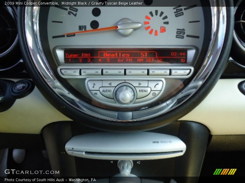 Midnight Black / Gravity Tuscan Beige Leather 2009 Mini Cooper Convertible
