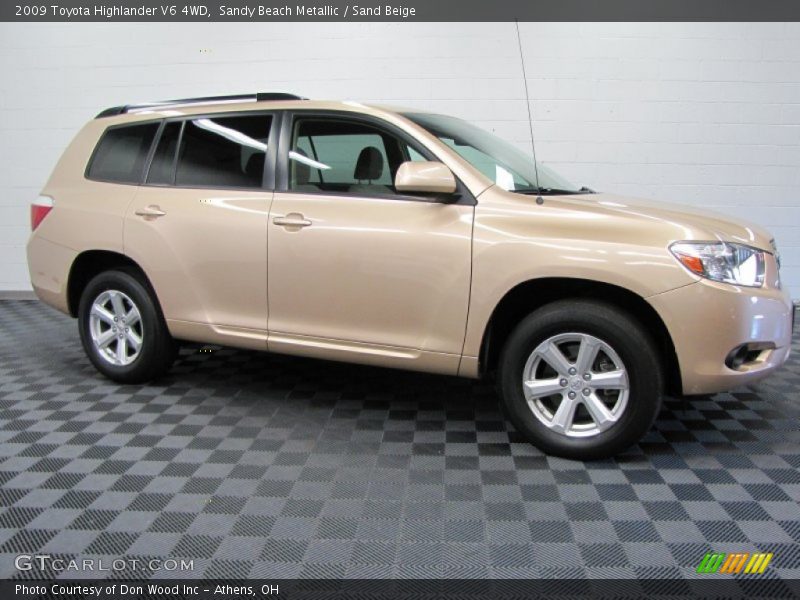 Sandy Beach Metallic / Sand Beige 2009 Toyota Highlander V6 4WD